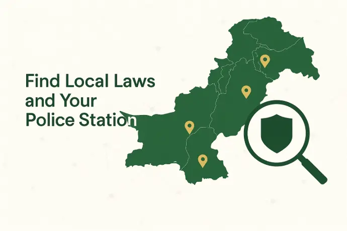 Every province and district in Pakistan follows unique administrative and legal frameworks that shape how citizens engage with law-enforcement and civic authorities. PakPedia’s Law & Local Governance portal helps you quickly locate your nearest police jurisdiction, understand local reporting procedures, and review provincial regulations that apply to your area. Whether you need to file a complaint, learn about local rights, or verify how your region’s governance operates, this tool connects you with the right information — accurate, location-based, and easy to read.