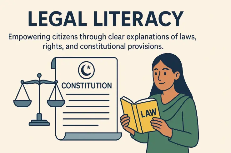 Legal Literacy Legal Literacy Understanding your rights shouldn’t require a law degree. What This Means? Legal literacy means more than reading a law — it means understanding how that law protects, limits, and empowers you in daily life. When citizens know their rights and obligations, they can question unfair treatment, recognize when due process applies, and seek justice confidently. PakPedia turns abstract legislation into accessible knowledge, enabling individuals — from students to small business owners — to interpret legal principles without needing a lawyer. This understanding builds trust in institutions, reduces misinformation, and helps ordinary Pakistanis navigate the legal system with confidence and dignity. Many Pakistanis encounter legal systems only in moments of conflict or confusion. Legal language, inaccessible formats, and misinformation leave most citizens unaware of their basic protections. PakPedia bridges this gap through clear, translated, and verified explanations of the Constitution and laws that shape daily life. Key Points: •	Current Issues: o	Most citizens cannot interpret legal terms found in acts or court decisions. o	Legal aid is expensive, and misinformation spreads easily on social media. •	How PakPedia Solves It: o	Explains every constitutional article in plain Urdu and English. o	Publishes contextual summaries with cross-linked references to official gazettes. •	Example & Impact: o	Example: A shop owner in Faisalabad used PakPedia’s “Consumer Protection Act Explained” article to understand his rights after a billing dispute. o	Impact: Citizens gain confidence to challenge unfair practices without needing intermediaries.